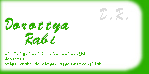 dorottya rabi business card